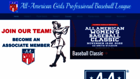 What Aagpbl.org website looked like in 2022 (2 years ago)