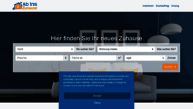 What Ab-ins-zuhause.de website looked like in 2022 (1 year ago)