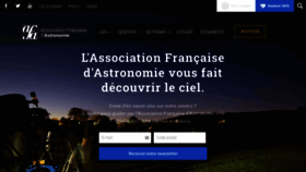 What Afastronomie.fr website looked like in 2022 (1 year ago)