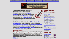 What Acousticfingerstyle.com website looked like in 2022 (1 year ago)