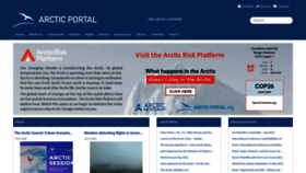 What Arcticportal.org website looked like in 2022 (1 year ago)