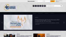 What Anamatra.org.br website looked like in 2022 (1 year ago)