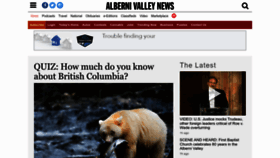 What Albernivalleynews.com website looked like in 2022 (2 years ago)