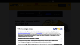 What Autovia.sk website looked like in 2022 (1 year ago)