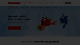 What Avonet.cz website looked like in 2022 (1 year ago)