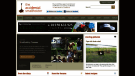 What Accidentalsmallholder.net website looked like in 2022 (1 year ago)