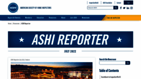 What Ashireporter.org website looked like in 2022 (1 year ago)