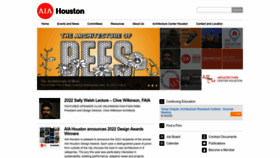 What Aiahouston.org website looked like in 2022 (1 year ago)