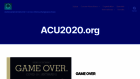 What Acu2020.org website looked like in 2022 (1 year ago)