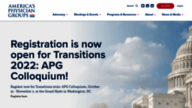 What Apg.org website looked like in 2022 (1 year ago)