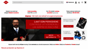 What Airpress.nl website looked like in 2022 (1 year ago)
