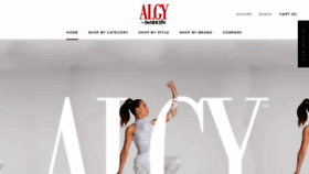 What Algy.com website looked like in 2022 (1 year ago)