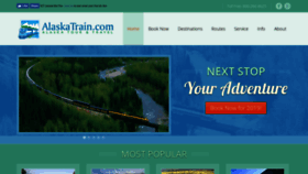 What Alaskatrain.com website looked like in 2022 (1 year ago)