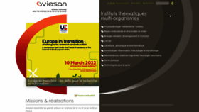 What Aviesan.fr website looked like in 2022 (1 year ago)