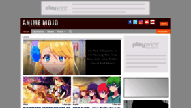 What Animemojo.com website looked like in 2022 (1 year ago)