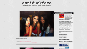 What Antiduckface.com website looked like in 2022 (1 year ago)