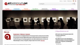 What Arthistoricum.net website looked like in 2022 (1 year ago)