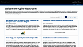 What Agilitypr.news website looked like in 2022 (1 year ago)