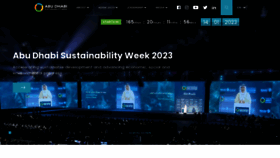 What Abudhabisustainabilityweek.com website looked like in 2022 (1 year ago)