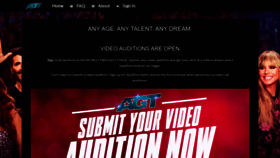 What Americasgottalentauditions.com website looked like in 2022 (1 year ago)
