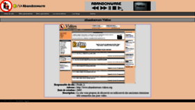 What Abandonware.org website looked like in 2022 (1 year ago)