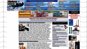 What Airplanesandrockets.com website looked like in 2022 (1 year ago)