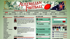 What Australianfootball.com website looked like in 2022 (1 year ago)