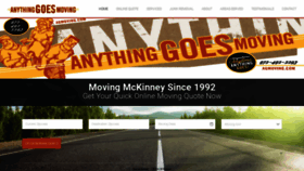 What Agmoving.com website looked like in 2022 (1 year ago)