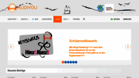 What Audiyou.de website looked like in 2022 (1 year ago)