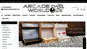 What Arcadeworlduk.com website looked like in 2022 (1 year ago)