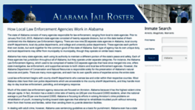 What Alabamajailroster.com website looked like in 2022 (2 years ago)
