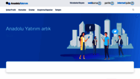 What Anadoluyatirim.com.tr website looked like in 2022 (1 year ago)