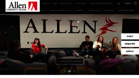 What Allencc.edu website looked like in 2022 (1 year ago)