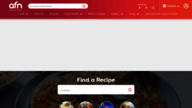 What Asianfoodchannel.com website looked like in 2022 (1 year ago)