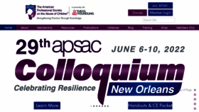 What Apsac.org website looked like in 2022 (1 year ago)