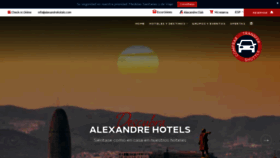 What Alexandrehotels.com website looked like in 2022 (1 year ago)