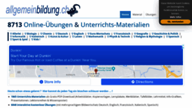 What Allgemeinbildung.ch website looked like in 2022 (1 year ago)
