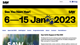 What Artweek.sg website looked like in 2022 (1 year ago)