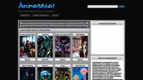 What Animedubbed.me website looked like in 2022 (1 year ago)