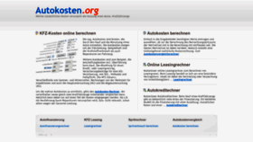 What Autokosten.org website looked like in 2022 (1 year ago)