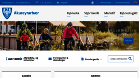 What Akureyri.is website looked like in 2022 (1 year ago)