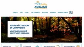 What Ashlandchamber.com website looked like in 2022 (1 year ago)