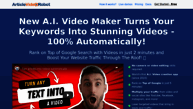 What Articlevideorobot.com website looked like in 2022 (1 year ago)
