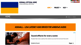 What Asio4all.com website looked like in 2022 (1 year ago)