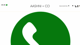 What Aashniandco.com website looked like in 2022 (1 year ago)
