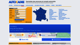 What Autocadre.com website looked like in 2022 (2 years ago)