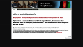What Afghan-bios.info website looked like in 2022 (1 year ago)