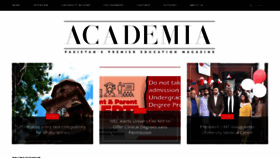 What Academiamag.com website looked like in 2022 (1 year ago)