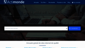 What Actimonde.com website looked like in 2022 (1 year ago)
