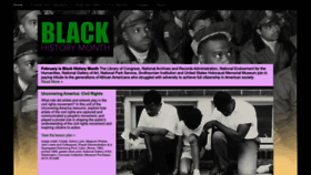 What Africanamericanhistorymonth.gov website looked like in 2022 (1 year ago)